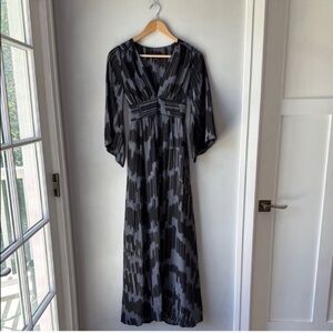 Corey Lynn Calter Silk Anthropologie Geometric Kimono Maxi Dress